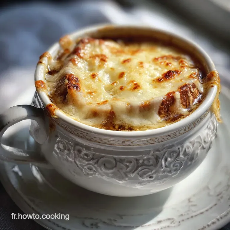 Soupe &agrave; l Oignon Gratin&eacute;e Traditionnelle