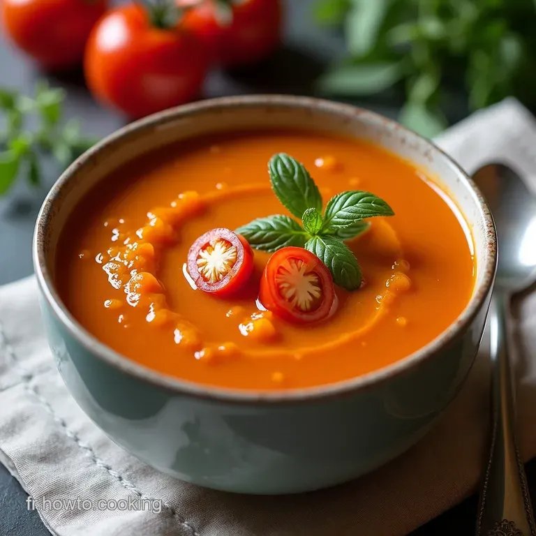 Soupe aux Tomates &agrave; lAncienne Un Amour de Cuisine