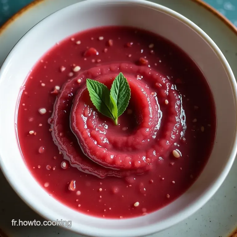 Soupe de Cerises à la Verveine Muscovado Fraîcheur dÉté Facile