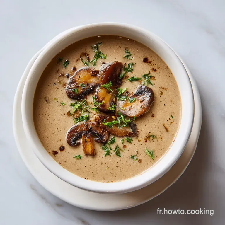 Soupe au Champignon: Velout&eacute; aux Pommes de Terre