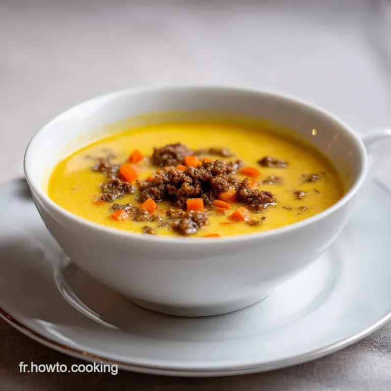 Soupe Cr&eacute;meuse Italienne : Saucisse et Haricots