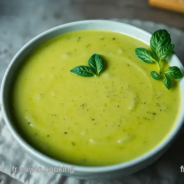 Soupe de Courgettes Veloutée au Basilic
