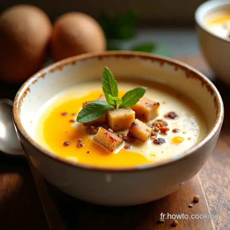 Soupe Tha&iuml; Divine Crevettes Coco Et Un Soup&ccedil;on De Soleil presentation