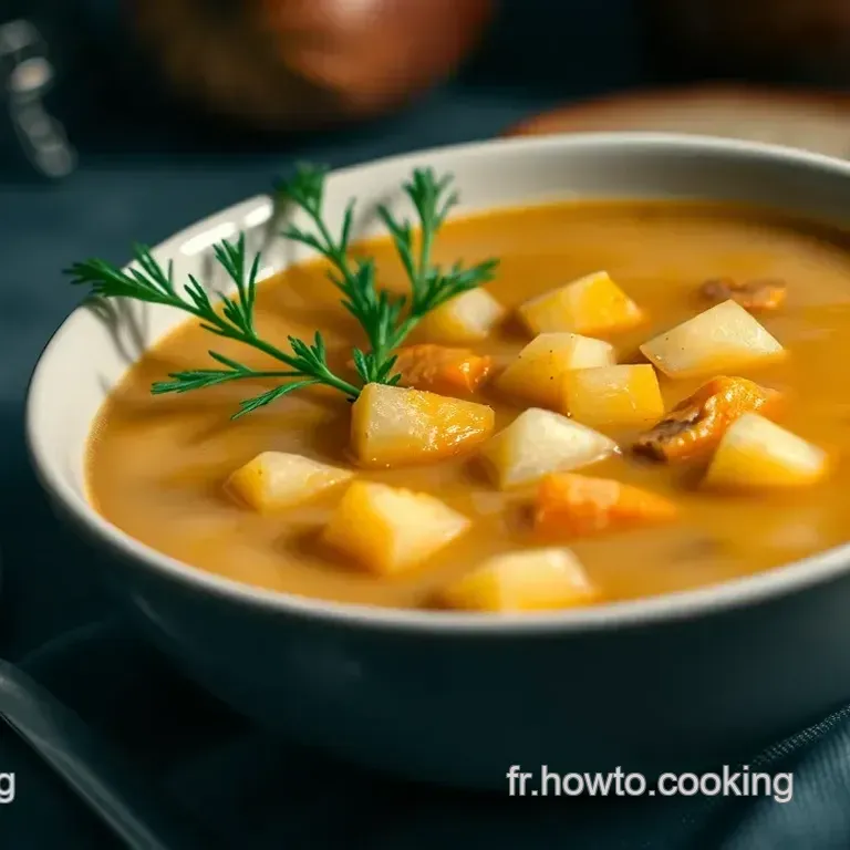 Soupe Velout&eacute;e de Patate Douce aux &Eacute;pices