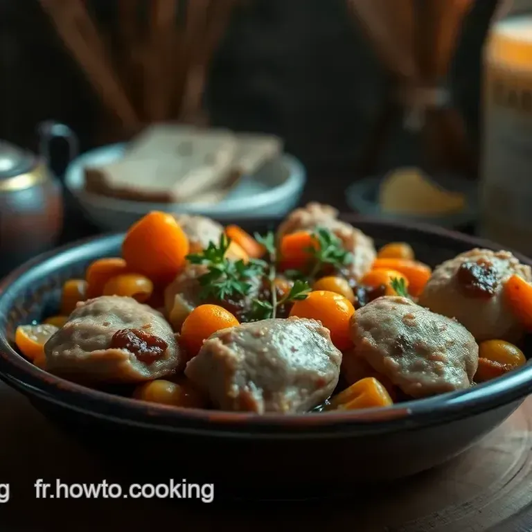 Tajine de Poulet aux Abricots et Amandes