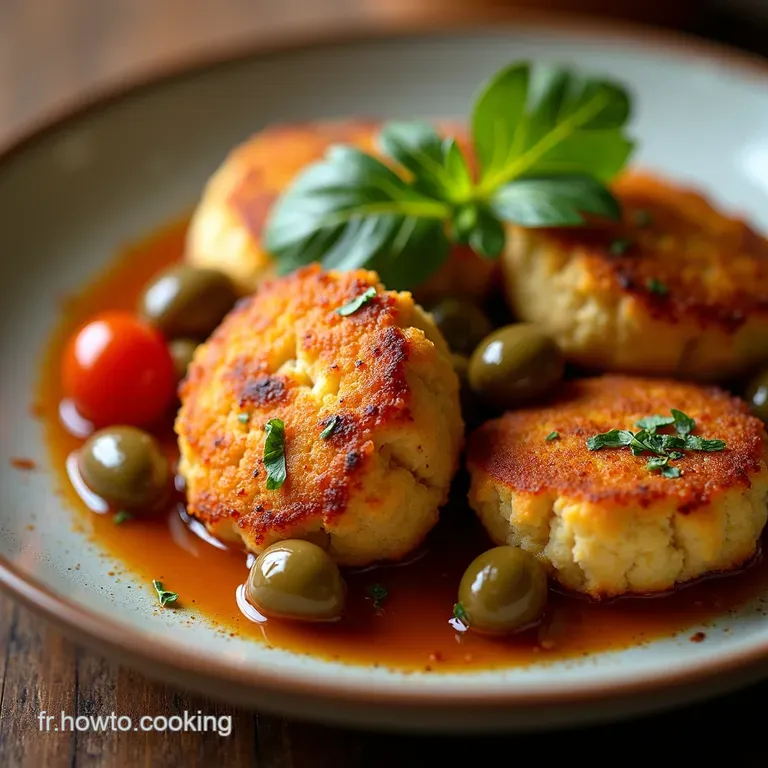Tajine dOlives et Croquettes de Poulet Dorées