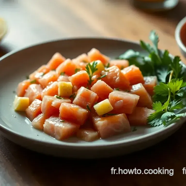 Tartare de Saumon Frais &agrave; la Proven&ccedil;ale