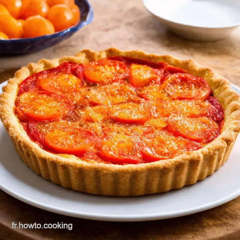 Tarte à la Tomate Ensoleillée Façon Comme à la Maison presentation