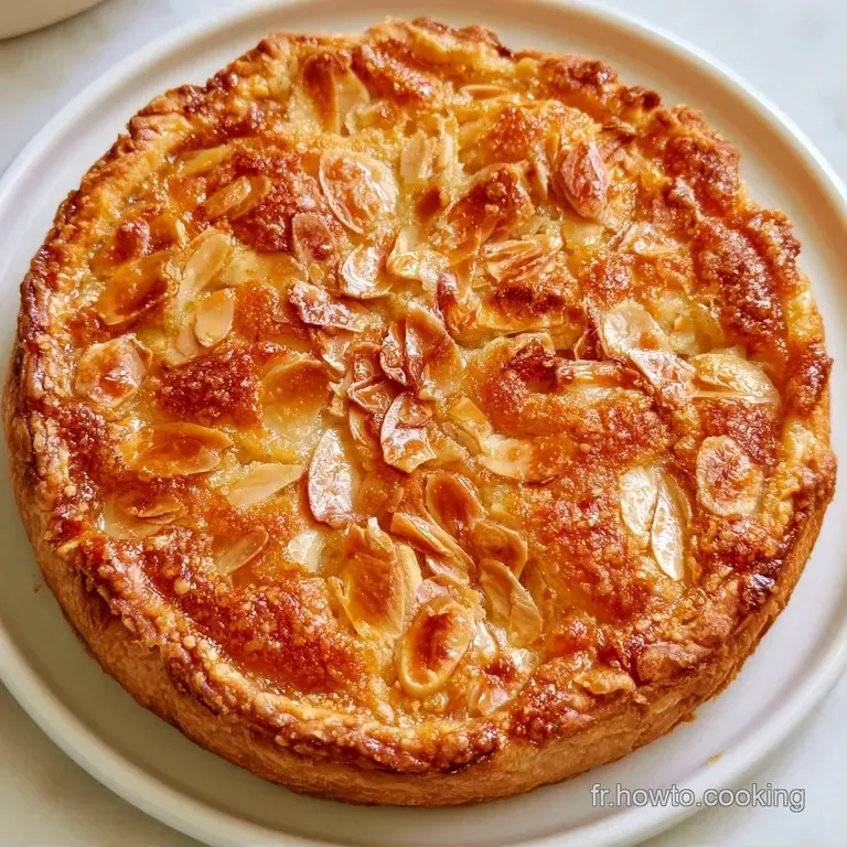 Une part de tarte beurr&eacute;e pos&eacute;e sur une assiette blanche, r&eacute;v&eacute;lant une texture fondante et une cro&ucirc;te bien dor&eacute;e.