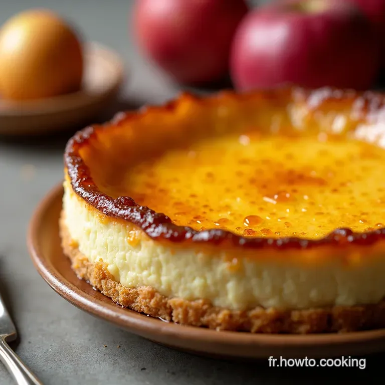 Tarte Cr&egrave;me Br&ucirc;l&eacute;e aux Pommes