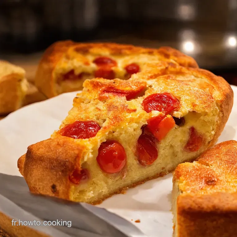 Tarte Focaccia Aux Tomates Cerises Un Air Ditalie &Agrave; La Maison presentation