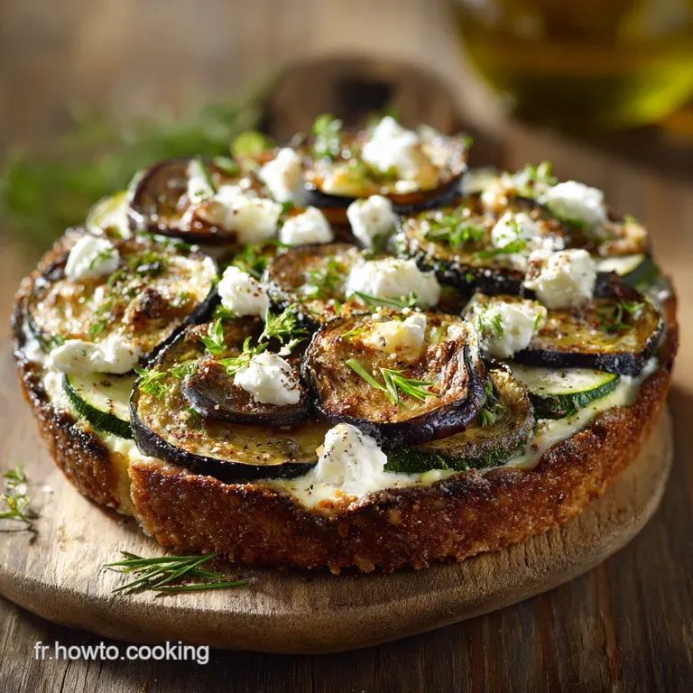 Tarte Soleil de Provence Courgettes Aubergines et Chèvre Frais
