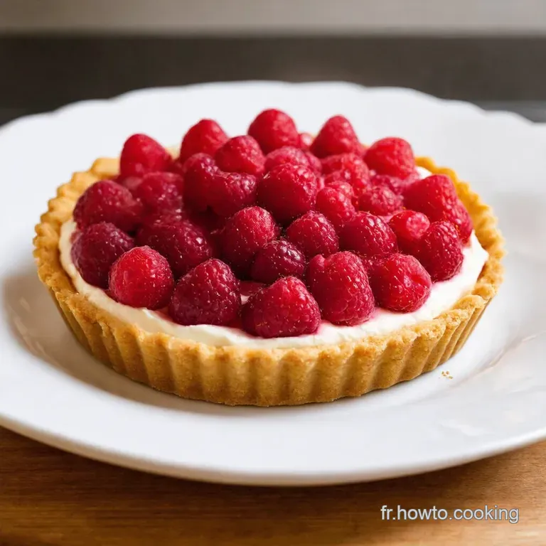 Tarte Mascarpone Et Framboises Un D&eacute;lice Printanier presentation