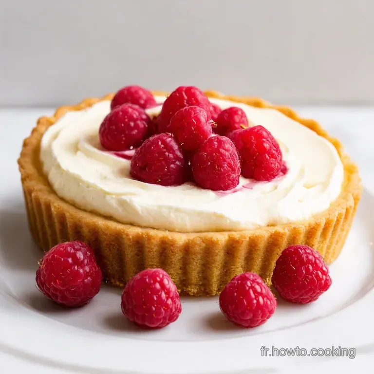 Tarte Mascarpone et Framboises Un D&eacute;lice Printanier