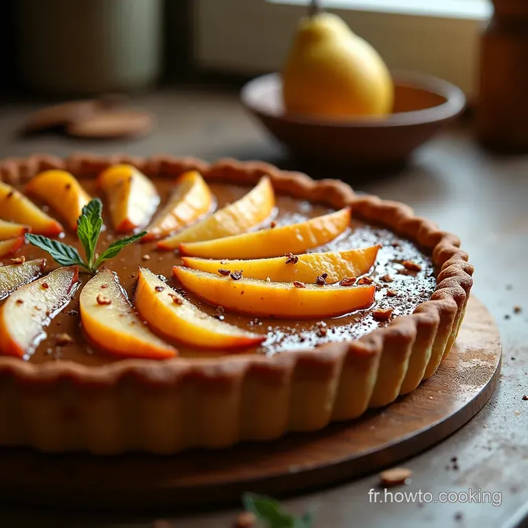 Tarte Poireschocolat Hommage &Agrave; Glacier presentation