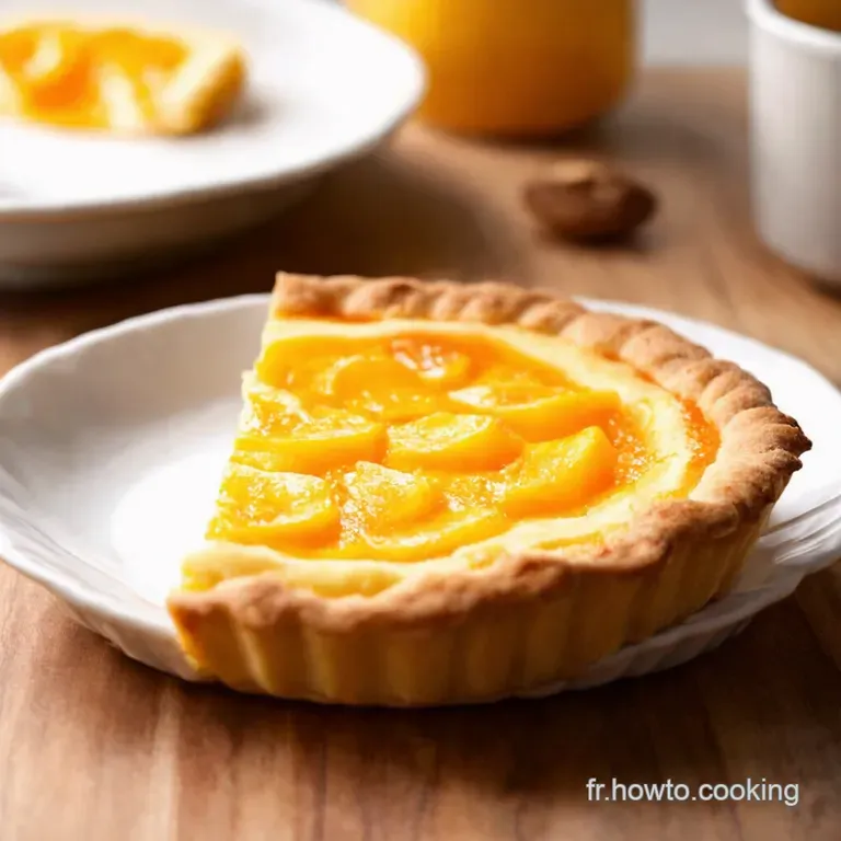 Tarte Rustique Aux P&ecirc;ches Fa&ccedil;on Mariotte presentation