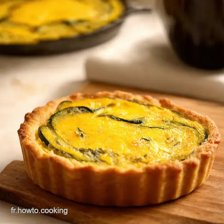 Tarte Soleil De Courgettes &Agrave; La Passard presentation
