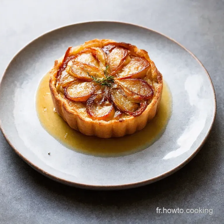 Tarte Tatin V&eacute;g&eacute;tarienne Oignons Caram&eacute;lis&eacute;s et Ch&egrave;vre