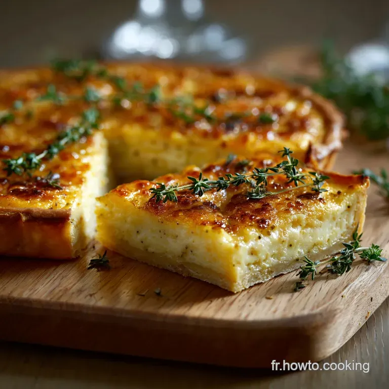 Tarte L&eacute;g&egrave;re Thon Moutarde La Quiche Express Du P&ecirc;cheur All&eacute;g&eacute;e presentation