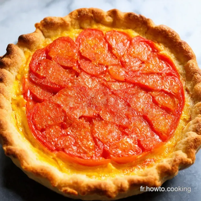 Tarte Tomate &Agrave; La Fran&ccedil;aise presentation