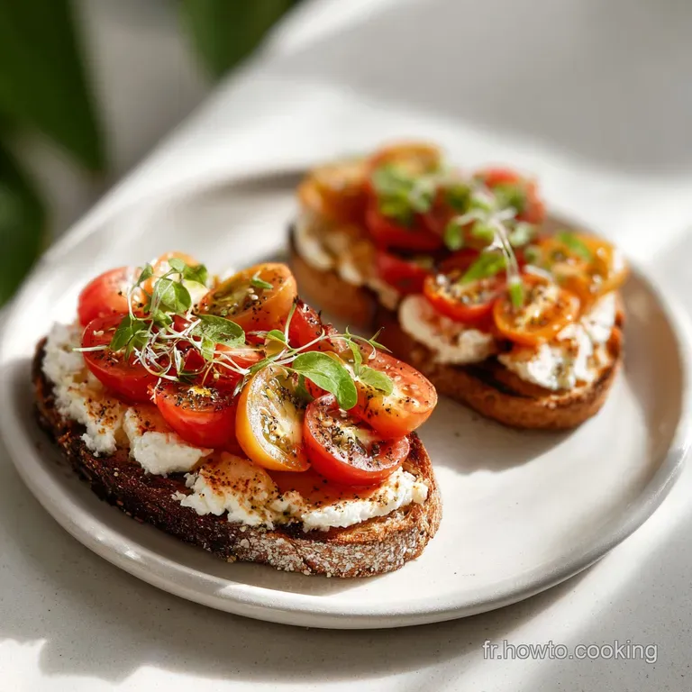 Tartine Ricotta Tomate: Fra&icirc;cheur V&eacute;g&eacute;tarienne