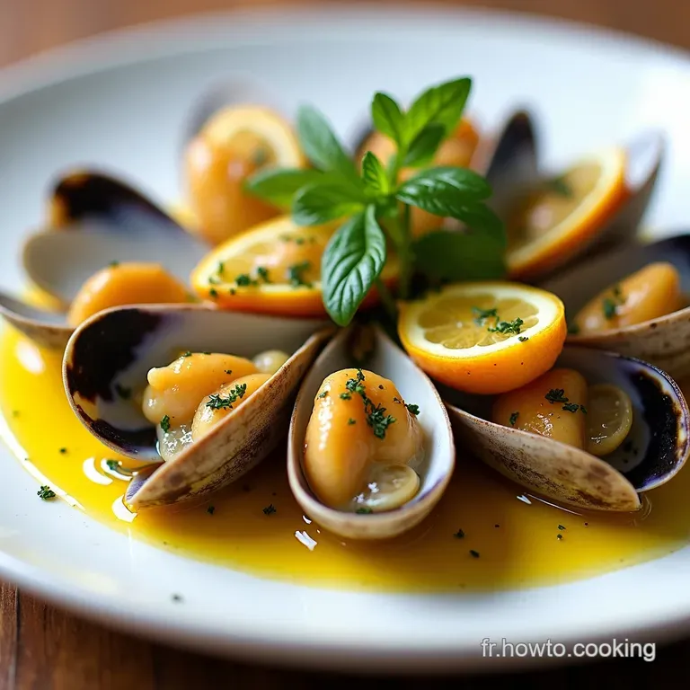 Tellines Fraîcheur Palourdes Vongole à la Provençale Infusées à lAil et au Pistou