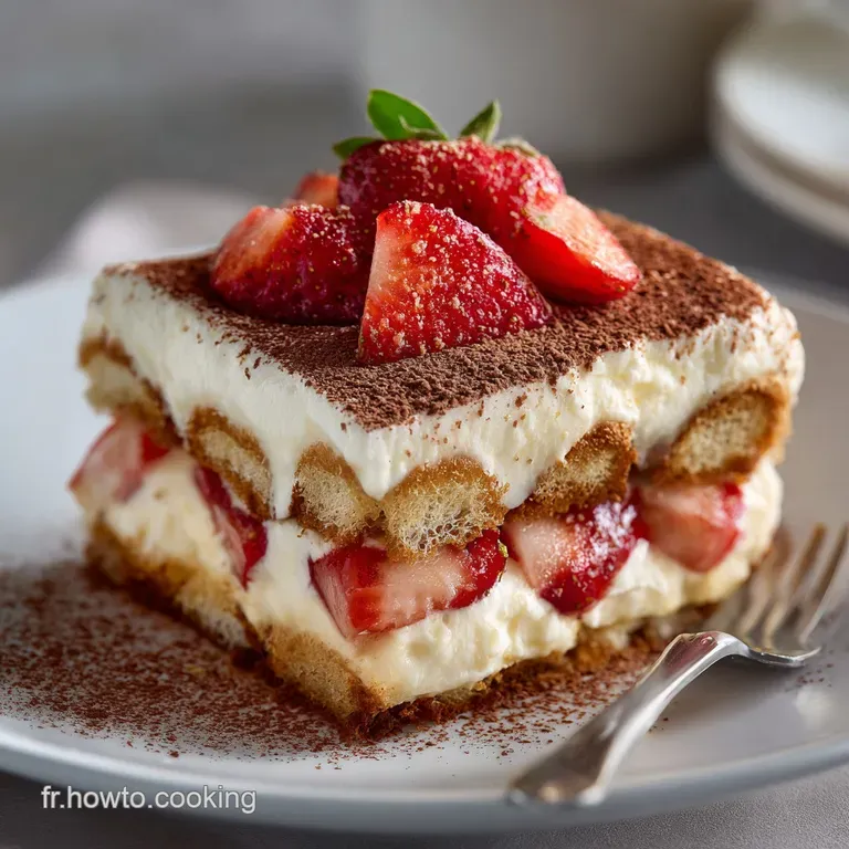 Tiramisu Léger aux Fraises et Citron Vert Fraîcheur Printanière