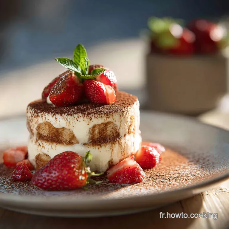 Le Tiramisu Léger aux Fraises et son Voile de Fraîcheur Citronnée
