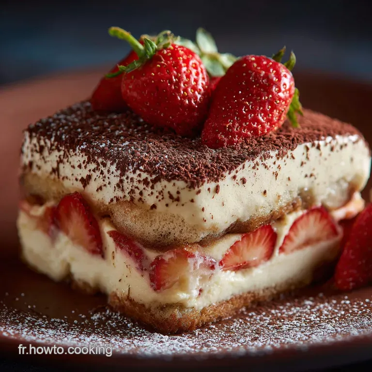 Le Tiramisu Léger aux Fraises La Dolce Vita à la Française
