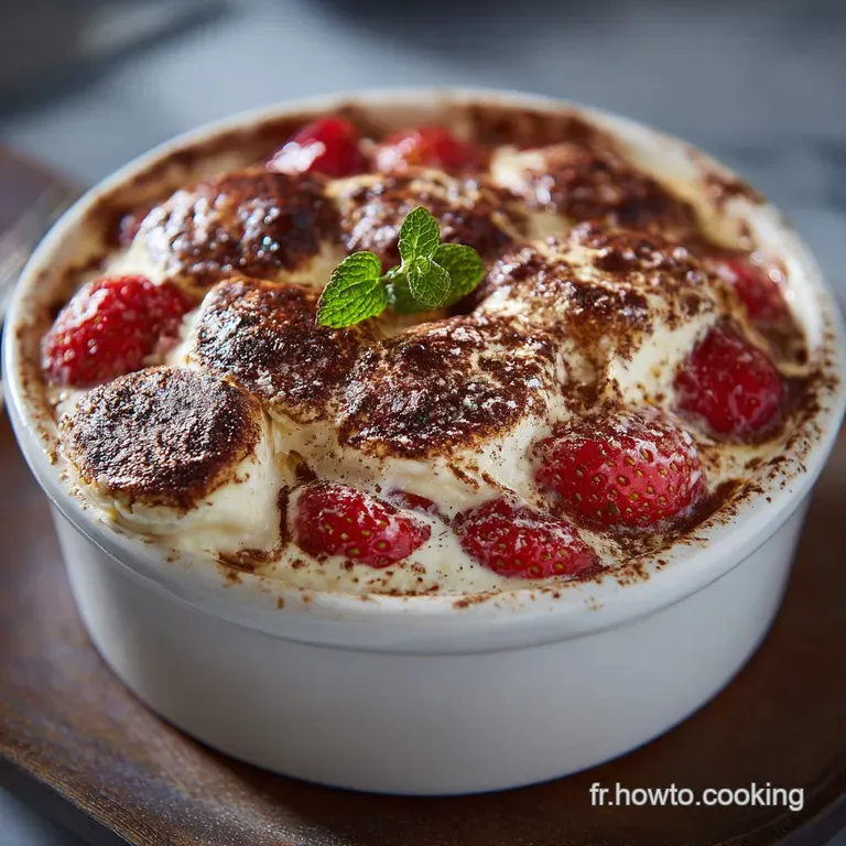 Le Tiramisu Léger aux Fraises Fraîcheur Italienne Sans Lourdeur