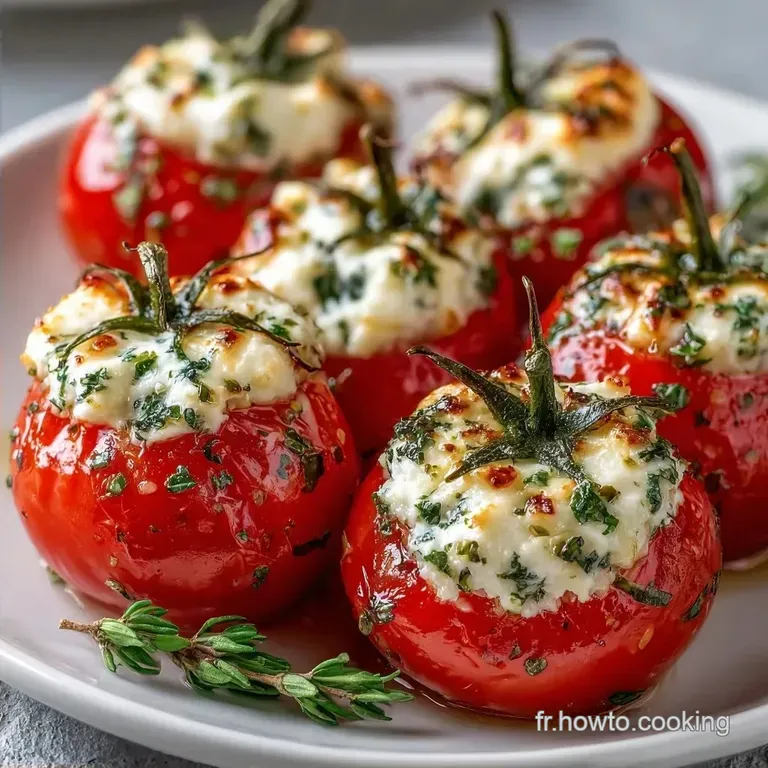 Tomates Cerises Farcies au Fromage Frais