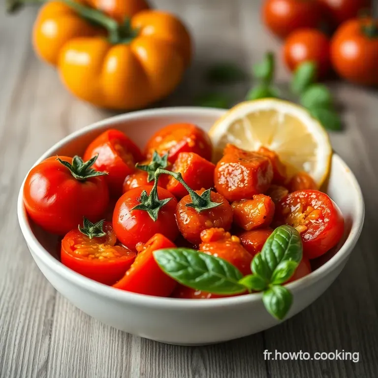 Tomates Confites: Douceur Ensoleill&eacute;e presentation