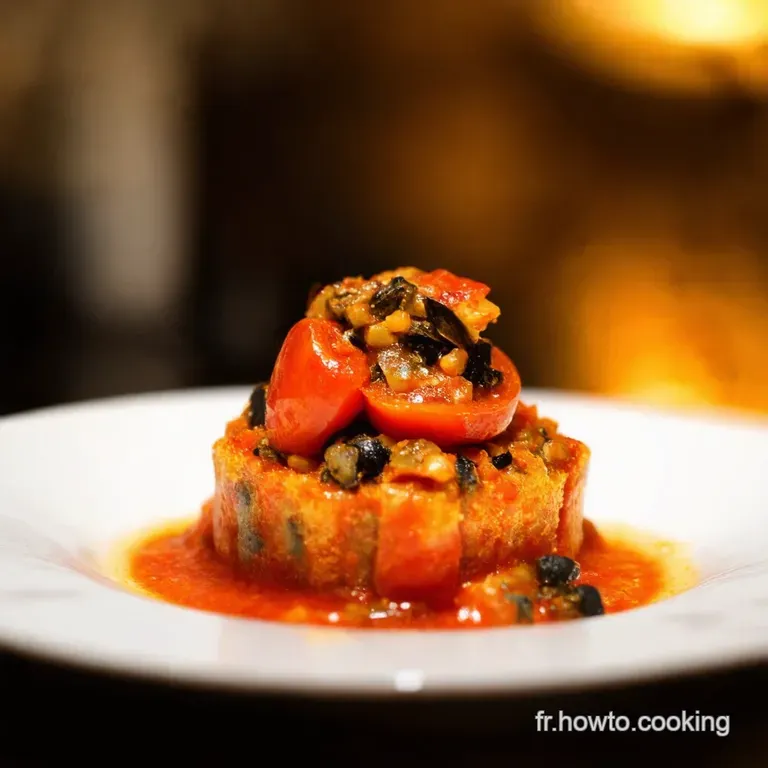 Tomates Farcies &Agrave; La Sardine Et Aux Lentilles presentation