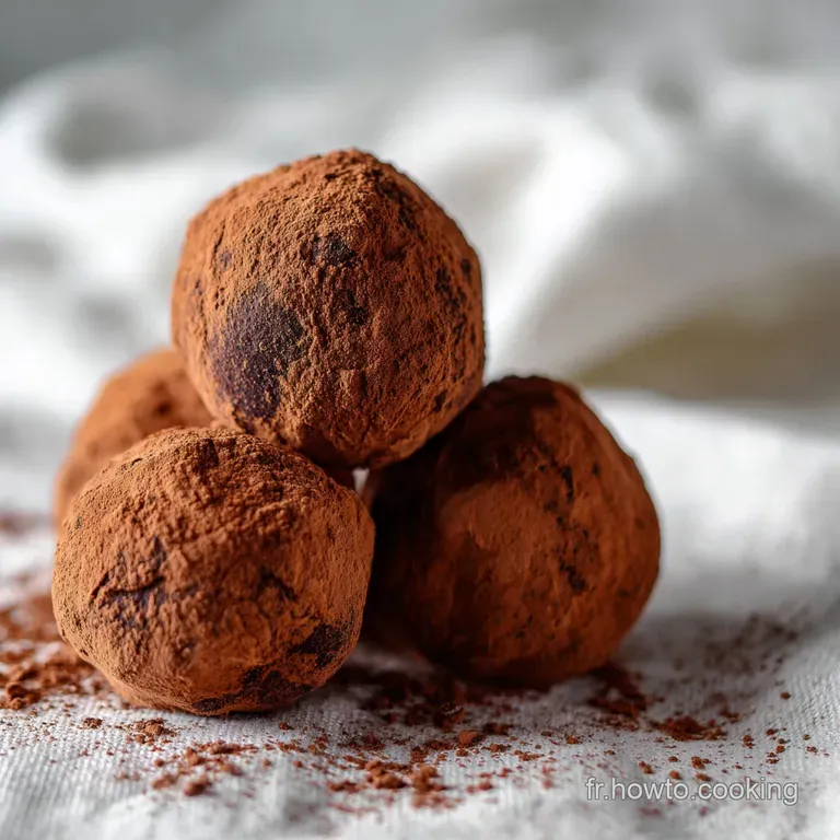 Truffes au Chocolat Velout&eacute;es
