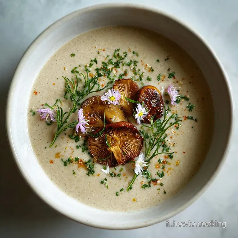 Recette Velout&eacute; de Champignons Soyeux