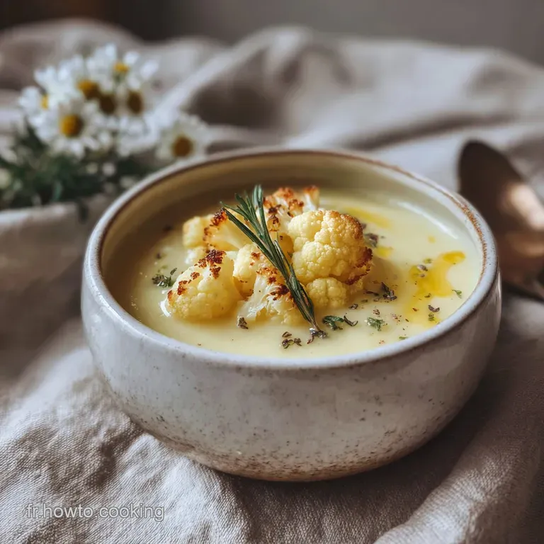 Velout&eacute; de Chou-Fleur Onctueux et Soyeux