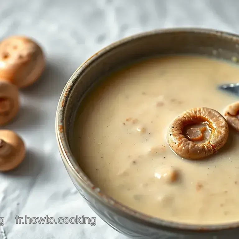 Velouté de Champignons: Un délice Crémeux