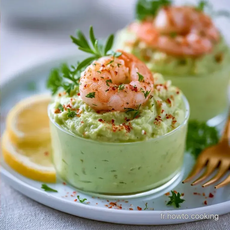 Verrine Avocat Crevette en 20 Minutes