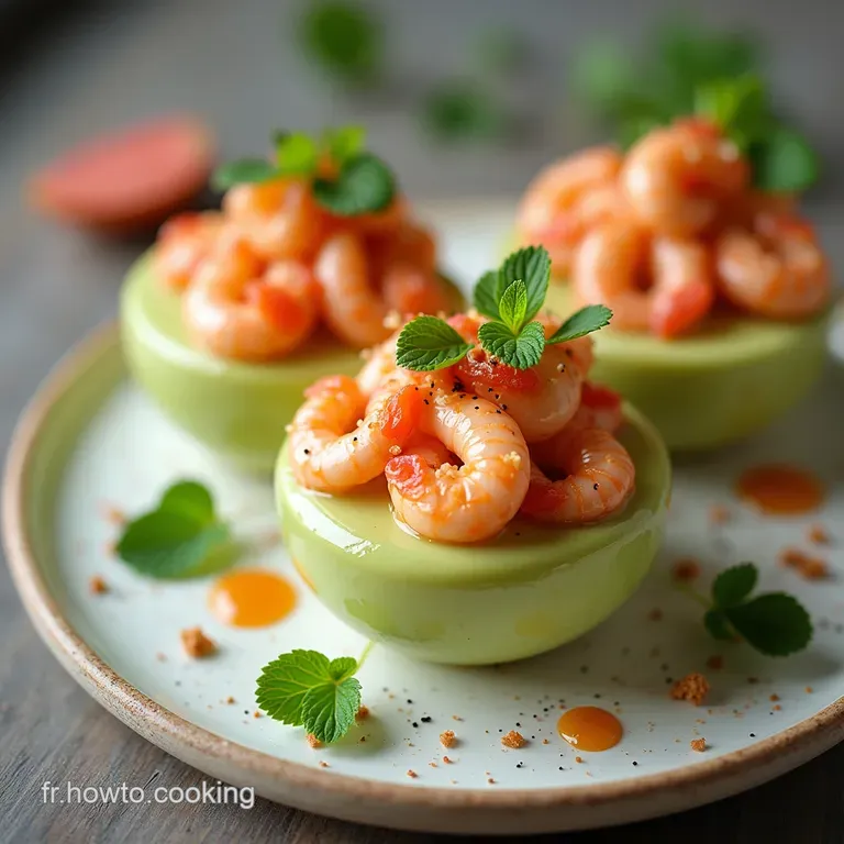 Verrines AvocatCrevettes Fraîcheur Agrumes et Mousse Veloutée