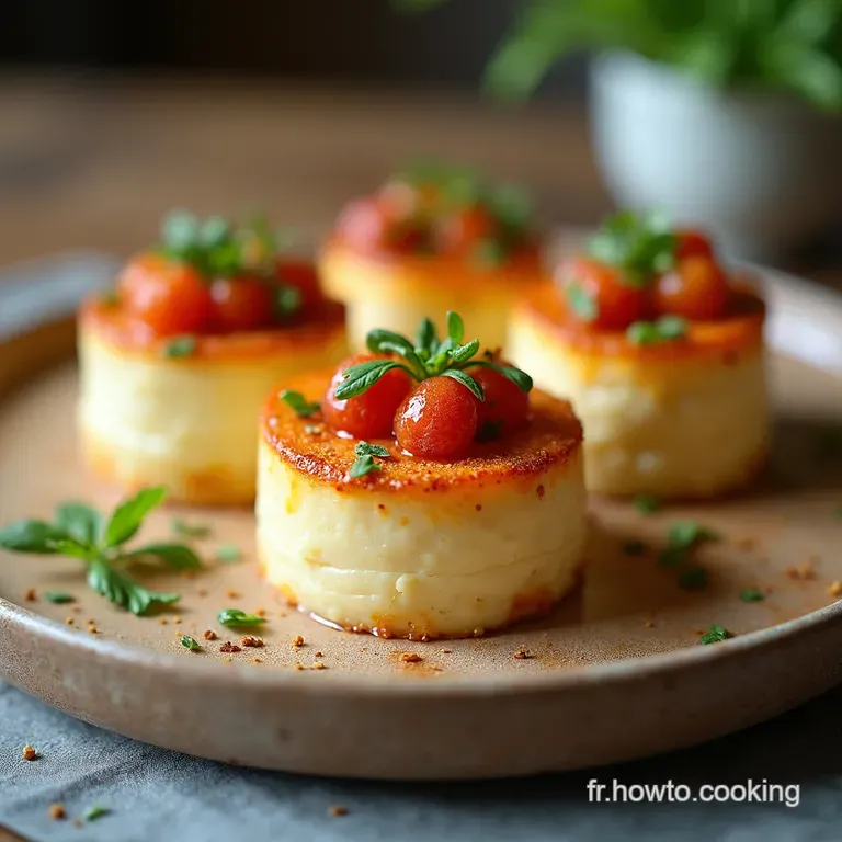 Verrines Gourmandes Reblochon Fondant et Oignons Caram&eacute;lis&eacute;s
