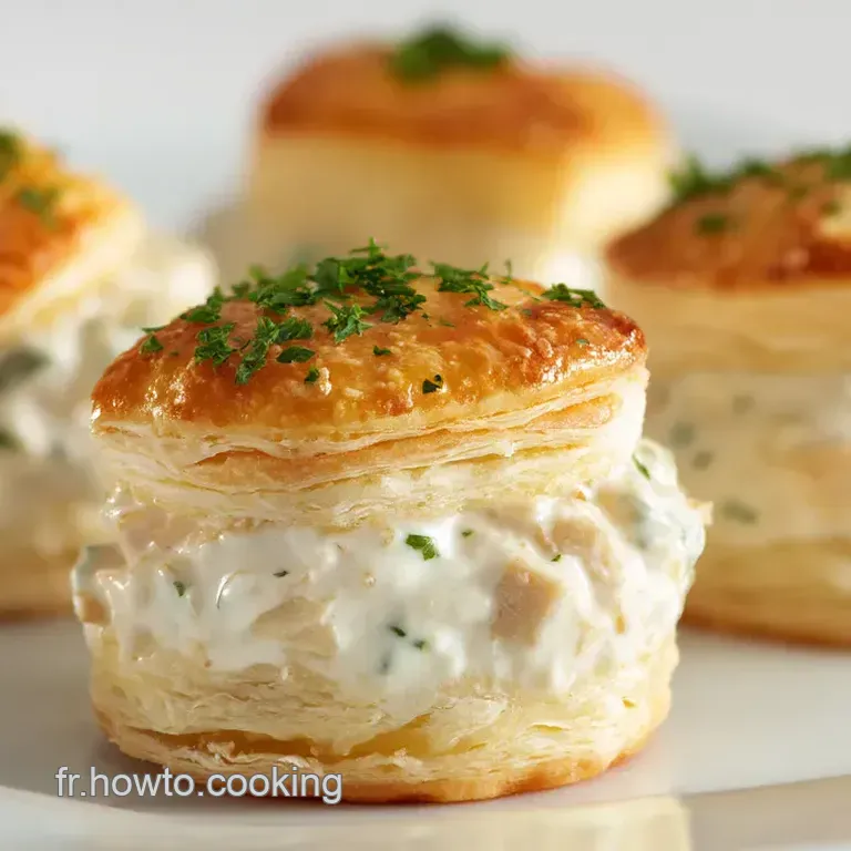 Vol-au-Vent Royale: Poulet Crème et Champignons Revisité